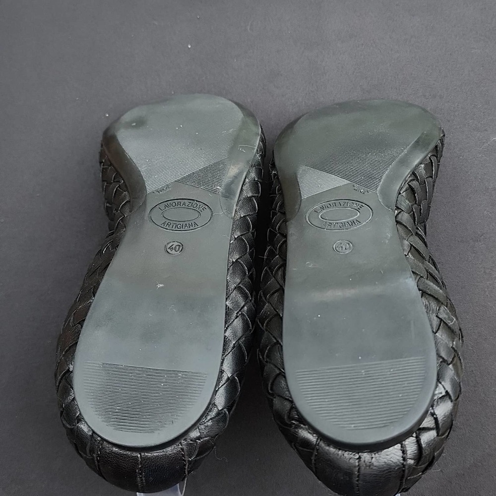 ROBERT ZUR LEATHER WOVEN CUTE  FLATS SIZE 40 IN GUC - Picture 9 of 16